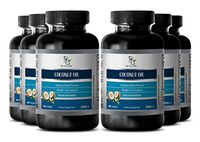Mental Alertness - Coconut Oil - Extra Virgin Coconut Oil Supplement - 6 Bottles 360 Softgels