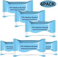 Detergent Wipes, Large Wet Wipes Disposable Wet Wipes Travel for Multifunctional Cleansing (6 Packs, 60 Pcs)