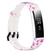 honecumi Floral Pattern Bands Compatible with Fitbit Alta/Alta hr Wristband Replacement Accessory-Exchange Watch Band for Men&Women Colorful Stripe Printing Straps