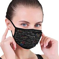 YOFFYO Math Mathematical Function Sin Cos Anti-Dust Earloop Face Covers for Women Men, Pollen Cosplay Skate Half Face Mouth Cover - Adjustable Elastic Band Anti-Allergies