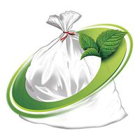 Mint-X - MX4347STC - Rodent-Repellent Recycled Trash Bag, 56 gal, LLDPE, Flat Pack, Clear, PK 100
