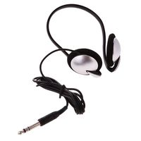 MonkeyJack Black 1.5m Cable 6.3 mm Plug Headset Headphones for Keyboard and Digital Piano