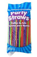 Good Living 100-Count Party Straws in Assorted Colors, 3-Pack (300 Straws in Total)