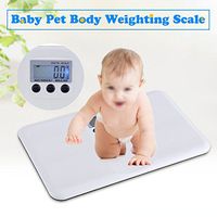 fo sa LCD Digital Scale Weight Scale, Electronic On/Tare Function Low Battery/Lock Alarm Baby Pet Body Weighting Scale