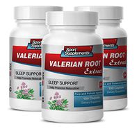 Pure Valerian Root - Valerian Root Extract 4:1 125mg - Support Relaxation with Valerian Root Extract (3 Bottles 300 Capsules)