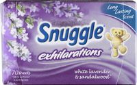 Snuggle Exhilarations Fabric Softener White Lavender & Sandalwood - 70 CT