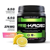 Pre Workout Powder; KAGED MUSCLE Preworkout for Men & Pre Workout Women, Delivers Intense Workout Energy, Focus & Pumps; One of the Highest Rated Pre-Workout Supplements, Pink Lemonade, Natural Flavor