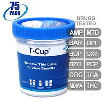 MiCare [75pk] - 12-Panel Multi Drug Test Cup (AMP/BAR/BUP/BZO/COC/MDMA/MTD/OPI/OXY/PCP/TCA/THC) #MI-TDOA-3124