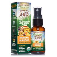 Host Defense, MycoShield Citrus Spray, Immune Support, Mushroom Supplement with Turkey Tail, Reishi and Chaga, Vegan, Organic, Gluten Free, 1 oz (71 Servings)