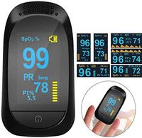 Fingertip Pulse Oximeter, Blood Pulse OximeterBody Health Monitor with LED Display, Pulse Sensor Meter with Alarm and Pulse Rate Monitor for Adults and Children,Easy Check Pulse with Finger