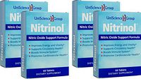 Nitrinol, Natural Nitric Oxide Booster with Beetroot Extract, 60 Tablets per Box, 4 Box Deal