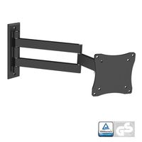Black Full-Motion Tilt/Swivel Wall Mount Bracket for Hiteker TL23K1-DTP 23" inch LED/DVD Combo HDTV TV/Television - Articulating/Tilting/Swiveling