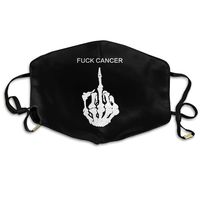 Unisex Fuck Cancer Tumblr Printed Cotton Mouth-Masks Face Mask Polyester Anti-dust Masks