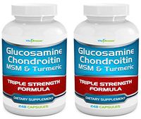 Supplements Vitamin 2-Pack - Glucosamine Chondroitin MSM Capsules