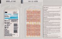 3M STERI-Strip B1559 1/2"x2" Blend Tone Tan Flesh Skin Closures Face Bandages 6/Pack