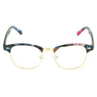 Cyxus Blue Light UV Blocking Computer Glasses Women Men, Anti Eye Strain Eyewear (M, 8056T15,Elegant Floral Print)