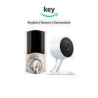 Kwikset Convert Smart Lock Conversion Kit + Amazon Cloud Cam | Key Smart Lock Kit (Nickel)
