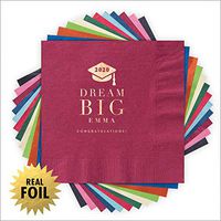 Dream Big Grad Cap Foil Napkins - Set of 150-4228_HOL