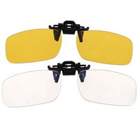 2Pcs DatingDay Clip on Blue Light Filter Blocking Glasses Office Computer Anti UV Strain Relief