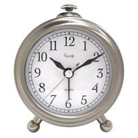 Equity 25655 Metal Quartz Alarm Clock