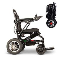 Culver Mobility Electric Power Wheelchair Scooter Fold Lightweight Folding Safe Electric Wheelchair Motorized FDA Approved Aviation Travel (Free Wheelchair RAMP Gift) (Black-17.5 inc)