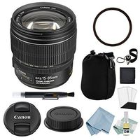 Canon EF-S 15-85mm f/3.5-5.6 is USM Lens + Canon EF-S 15-85mm Lens Advanced Accessory Kit - Canon Lens Bundle Includes to Get Started