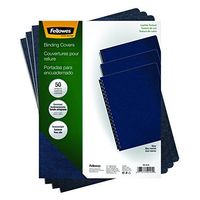 Fellowes Executive Binding Presentation Covers, Oversize, Navy, 50 Pack (52145) by Fellowes