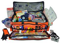 Lightning X Jumbo Oxygen Medic First Responder EMT/EMS Bag Stocked Trauma Kit (Orange)