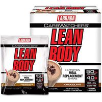 Labrada Nutrition Carb Watchers Lean Body Hi-Protein Meal Replacement Shake, Chocolate Ice Cream, 2.29-Ounce Packets (Pack of 20)