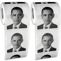 Obama Funny Toilet Paper Set of 2 Gag Gift Joke