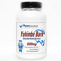 Yohimbe Bark Standardized Extract 500mg // 100 Capsules // Pure // by PureControl Supplements