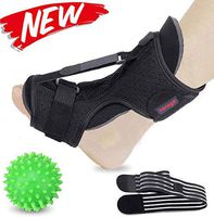 Plantar Fasciitis Night Splint Foot Drop Orthotic Brace, Adjustable Elastic Dorsal Night Splint for Plantar Fasciitis, Orthotic Brace Sleep Support Pain Relief from Tendonitis, Heel, Arch (Green)