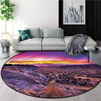 RUGSMAT Nature Modern Vintage Rugs,Sunrise Sky Horizon Dusk Nursery Rugs Diameter-31