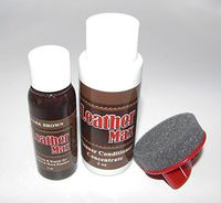 Furniture Leather Max Leather Refinish and Restorer Touch Up Kit / 1 Oz Restorer / 2 Oz Conditioner / 1 Sponge (Leather Repair) (Vinyl Repair) (White)