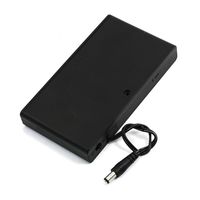 2.1x5.5mm DC Connector 8x1.5V AA Plastic Battery Case Holder (for AA 8 x CELL)