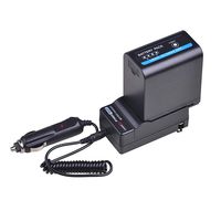 PowerTrust 1-Pack SSL-JVC70 JVC70 Replacement Battery and Charger kit for JVC SSL-JVC50 SSL JVC70 JVC GY-HMQ10 GY-HM200 GY-LS300 Camcorder Batteries