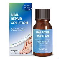 Evagloss Natural Nail Repair Solution - for Toenail and Fingernail Fungus, Restores Discolored and Damaged Nails