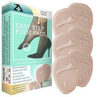 Metatarsal Pads for Women | Ball of Foot Cushions (3 Pairs Foot Pads) All Day Pain Relief and Comfort One Size Fits Shoe Inserts for Women (Beige)