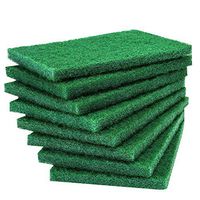 8PCS Scouring Pad - Premium Heavy Duty Scrub Pads with AntiGrease Technology, Reusable Household Green Dish Scrubber, Multipurpose Scour pad - for Kitchen Scrubber & Metal Grills, 3.9 x 5.9 x 0.36IN