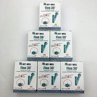 GET•WELL Fine 30g Universal Twist Lancets - Made in Canada ! Unique Quad Bevel Tip Offers Quick Healing & Less Pain ! (6)