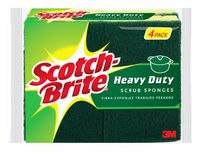Scotch-Brite Heavy Duty Scrub Sponges, 12 Sponges Total