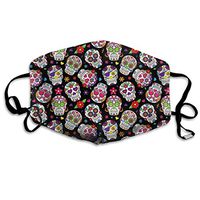 Mouth Mask Dead Sugar Skull Fashion Earloop Face Mask For Kids Teens Men Women Winter Summer