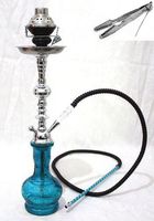 shisha 22" sky Blue Hookah 1 hose bar narguile nargile glass water Vase pipe