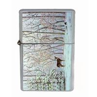 Deer Optical Illusion Hidden Wind Proof Dual Torch Refillable Lighter D-079