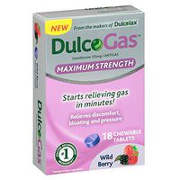 Dulcolax Wildberry Chew T Size 18ct Dulcogas Wildberry Chew Tabs 18ct