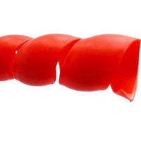 WINGOFFLY 6.5Ft 16mm Cable Management PP Hose Protector Sleeve Spiral Wire Wrap Tube Cable Organizer, Red
