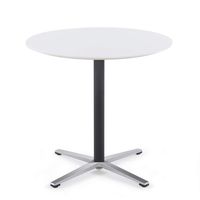 Sunon Round Bistro Table Small Round Table with X-Style Pedestal for Pub Table/Cafe Table/Office Table/Cocktail Table (Moon White,30-Inch Height)