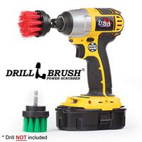 Kitchen Accessories - Pot Cleaner - Rice Cooker - Scrubber - Drill Brush - 2-inch Round Spin Brush Set - Grout Cleaner - Hard Water, Mineral, Calcium, Soap Scum - Rust Remover - Bird Bath - Cleaner