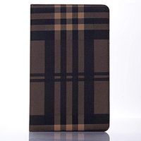 Vacio Galaxy Tab A 8.0 2019 Case Cover Luxury Folio Case Plaid Style Stand with Card Slots PU Leather Smart Screen CASE for Samsung Galaxy Tab A 8.0 2019 Release Tablet SM-P200/P205-Brown