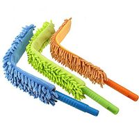 Hot Flexible Chenille Bendable Microfiber Cleaning Duster Brush Random Color